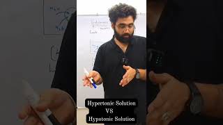 Hypertonic Solution VS Hypotonic Solution chemistry science [upl. by Gollin]