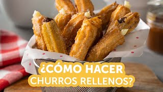 ¿Cómo hacer churros rellenos  Kiwilimón [upl. by Kessia]