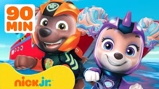 Paw Patrol  ¡Los mejores momentos de PAW Patrol en la patrulla marina Con Zuma 🚐 1 hora  Nick Jr [upl. by Assyram]