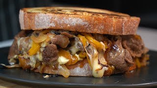 EASY Brisket CHEESESTEAK with Caramelised Veggies [upl. by Dzoba]