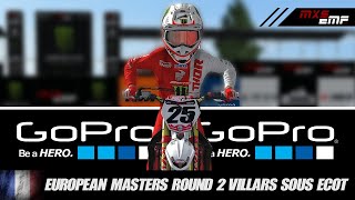 MxSimulator  European Masters Rd2 Villars Sous Ecot  GoPro Lap [upl. by Cheyne364]