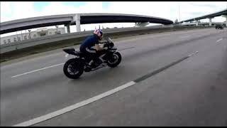 Motorcycle Wobble Save at 130MPH [upl. by Shulamith]