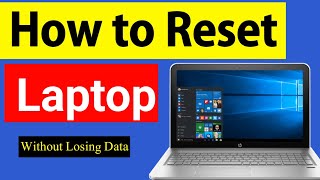 Laptop Reset Kaise Kare  How to Reset Laptop Windows 1011 [upl. by Assennej]