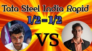 💢Vidit Takes On Rising Star Arjun Erigaisi in Tata Steel India Rapid Sharmilanchess [upl. by Sheelagh]