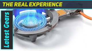 Powerful and Portable Camplux Propane Burner Review [upl. by Etnwahs]