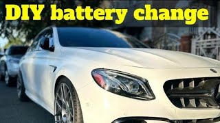 HOW to change w213 battery ⧸ Auxiliary module [upl. by Nahshu970]