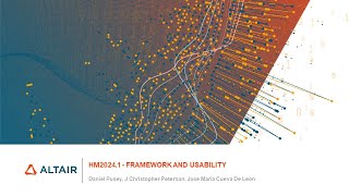 HyperWorks20241 Release Highlights Framework and Usability [upl. by Beverlie]