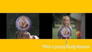 McDonalds Happy Meal ad  Hercules Collectible Plates featuring Emily Osment 1997 [upl. by Yokoyama]