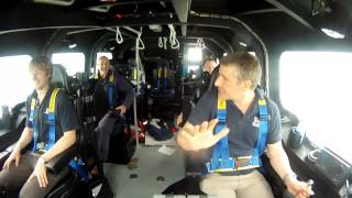 Inside prototype lifeboats wheelhouse during rough weather trials [upl. by Giselle]