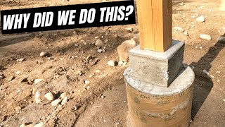 Make A Square Top For A Sonotube  The How And The WHY  Barn Build [upl. by Nayrbo]