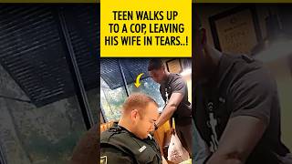 Teen Walks Up to a Cop Leaving His Wife in Tears shorts lifestory [upl. by Ettenaj]