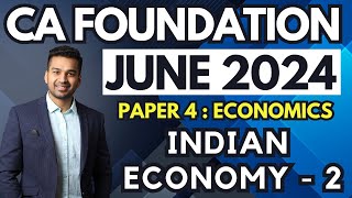 Indian Economy  2  Ch 10  CA Foundation Business Economics June 24  CA Parag Gupta [upl. by Teryn]