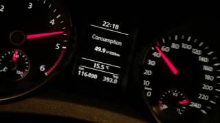 VW Golf 6 20 TDI 110HP acceleration 0150kmh [upl. by Ahsrats]