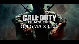 Call of Duty Black Ops on GMA x3100 [upl. by Oznole]