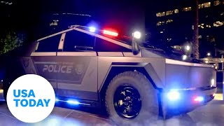 Tesla Cybertruck joins California police fleet  USA TODAY [upl. by Celestia]