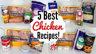 5 BEST amp EASIEST CHICKEN RECIPES  Fast Tasty Chicken Dinners Youll Make On Repeat  Julia Pacheco [upl. by Kawai]