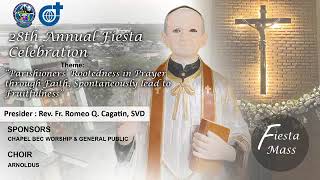 FIESTA MASS Saint Arnold Jannsen Mass Presider REV FR ROMEO Q CAGATIN SVD [upl. by Nosde]