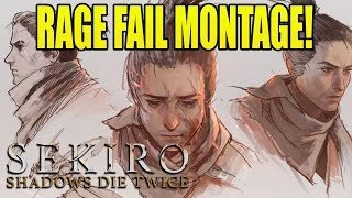 Sekiro Fails Deaths amp Rage Montage [upl. by Lauhsoj888]