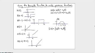 Setting up functions with Heavisides to make Laplace transforming easier [upl. by Trebleda]