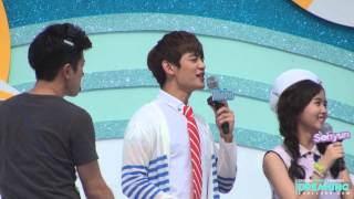 130727 음악중심 울산 MC 민호는 카메라테스트도 최다정♥ [upl. by Yendys814]