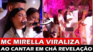 MC Mirella e Dynho viralizam ao cantar em Chá revelação e revela que espera uma Menina [upl. by Dimphia]