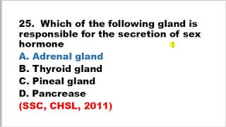 Multiple Choice Questions on Human Endocrine System Biology for All [upl. by Acinorav]