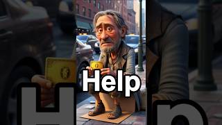 Beggar and businessman motivationalvideo motivational quotes 3d [upl. by Filahk]