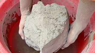 AsmrReuse Sand Cement Soft Creamy Crumbling In WaterNon Dipping Asmr Satisfying Video [upl. by Janis787]