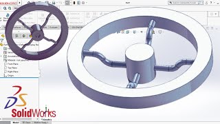 Solidworks  Hand Wheel Modeling [upl. by Johannah]