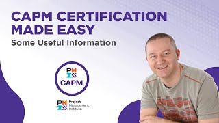 CAPM Certification  Some Useful Information [upl. by Naujyt]