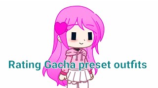 Rating Gacha preset outfitsiiKawaiiCuteGacha Club [upl. by Alletsirhc]