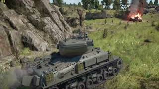 M51 vs jagdtiger  war thunder [upl. by Ecnarepmet]