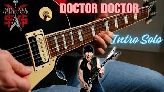 MICHAEL SCHENKER GROUP  DOCTOR DOCTOR Guitar Intro Solo Cover [upl. by Orimisac]