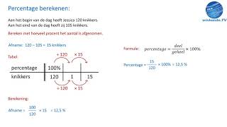 Procenten 5 procentuele toe en afname berekenen  wiskunde TV [upl. by Cathey442]