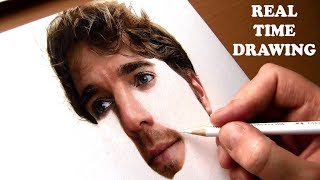 Real Time Drawing of Skin tone in Colored Pencils  Shane Dawson [upl. by Htezzil994]