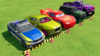 TRANSPORTING COLORFUL CARS AMBULANCE POLICE CARS FIRE TRUCK TRACTOR FARMING SIMULATOR 22 04 [upl. by Artsa241]