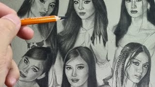 EASY Shading Pencil How to Draw Realistic Portraits using Charcoal BINI [upl. by Shelbi]