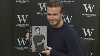 Becks book signing David Beckham sends Londons West End into a frenzy [upl. by Bish231]