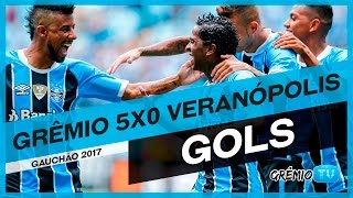 GOLS Grêmio 5x0 Veranópolis Campeonato Gaúcho 2017 l GrêmioTV [upl. by Dumah]