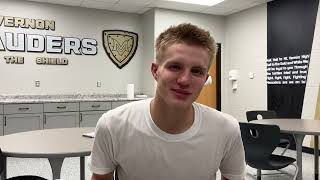 Purdue recruit Luke Ertel on upcoming season for Mt Vernon [upl. by Hsatan943]