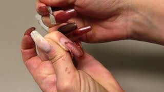 How to remove Gelish from Polygel [upl. by Eiluj]