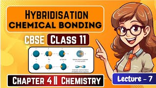 Hybridisation  Chemical Bonding and Molecular Structure  Class 11 Chemistry Ch 4  CBSE L 7 [upl. by Lyred]