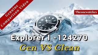 Rolex Explorer I 124270 36mm Compared（Gen vs Clean） [upl. by Aveline]