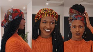 HOW TO TIE A HEADWRAPTURBAN TUTORIAL  4 QUICK AND EASY STYLES  Kiitana [upl. by Dimah]