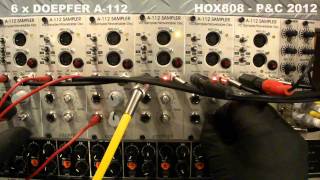 6 x Doepfer A112 8 Bit Sampler [upl. by Rehpotirhc]