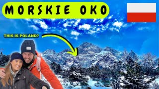 This Is POLAND  Hike to Morskie Oko Tatra National park Zakopane 🇵🇱How to get there WINTERs [upl. by Asel]