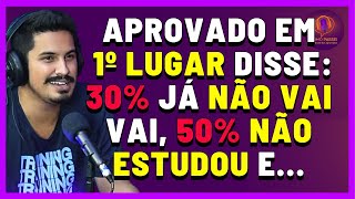 APROVAD0 EM 1º LUGAR Fala Sobre a Verdadeira Concorrência nos Concursos Públicos [upl. by Ashman]