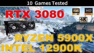 12900k Vs 5900x with 3080 Rtx 3080 Gameplay Honest Video [upl. by Yenahteb]