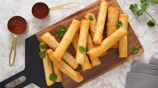 Easy Chicken Spring Roll Recipe  Khins Kitchen [upl. by Amabil190]