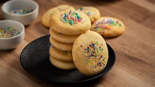 3 Ingredient Sugar Cookies  Dished Shorts [upl. by Hteazile]